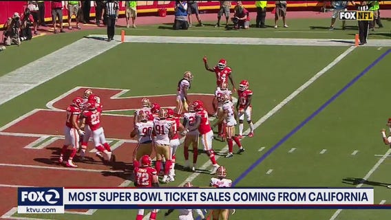 Most Super Bowl ticket sales from California