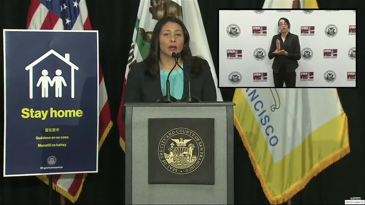 San Francisco officials provide a Friday briefing on coronavirus in the City