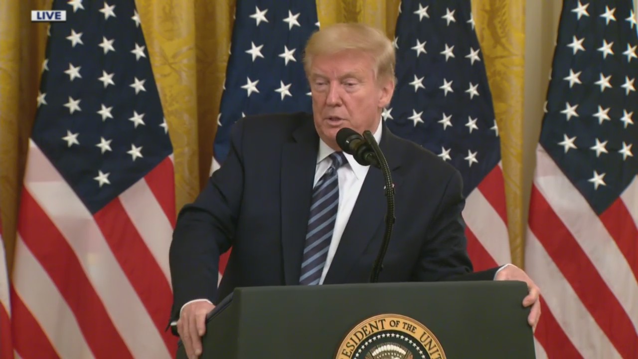 President Donald Trump provides an update on COVID-19