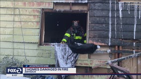 2 homes damaged in Antioch fire