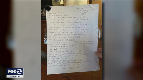 Racist letters found in San Leandro neighborhood