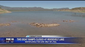 Officials close 2 boat ramps at Roosevelt Lake