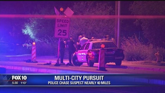 Suspect in custody following police chase, officer-involved shooting