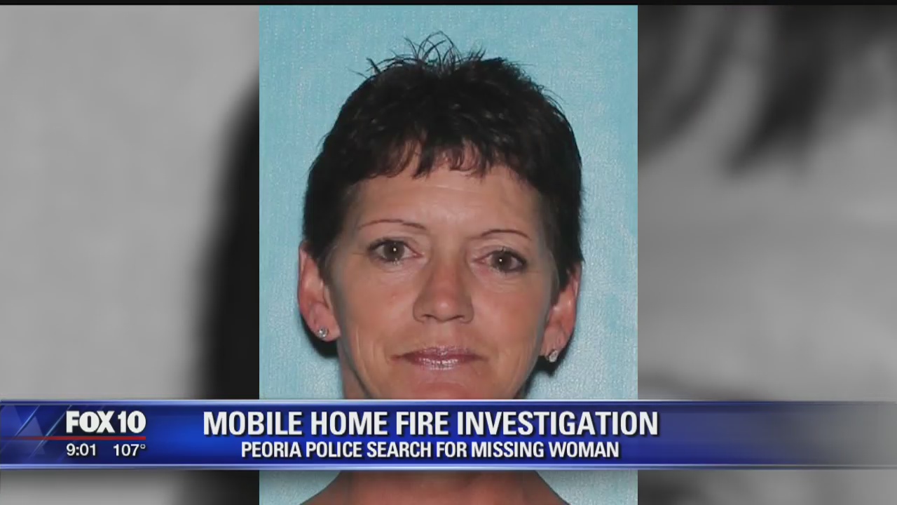Woman missing after Peoria mobile home fire