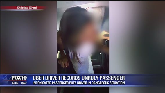 Intoxicated passenger puts Uber driver in a dangerous situation