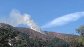 Grass fire burning in Brisbane