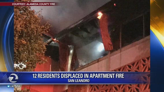 San Leandro fire goes to 3 alarms, multiple apartment units displaced