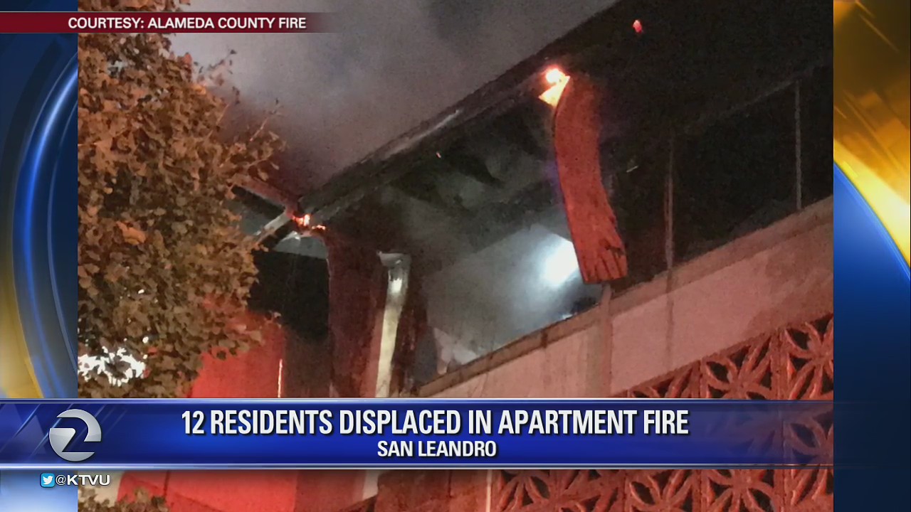 San Leandro fire goes to 3 alarms, multiple apartment units displaced