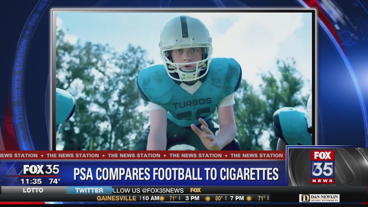 PSA compares youth football to smoking cigarettes