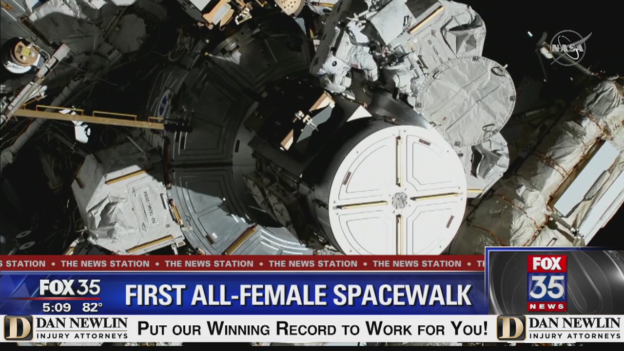 World's 1st female spacewalking team makes history