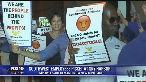 Southwest Airlines employees protest for CEO's removal
