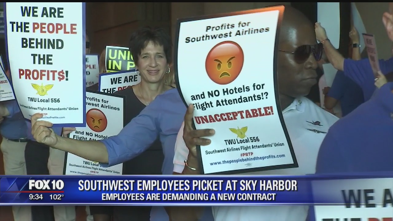 Southwest Airlines employees protest for CEO's removal