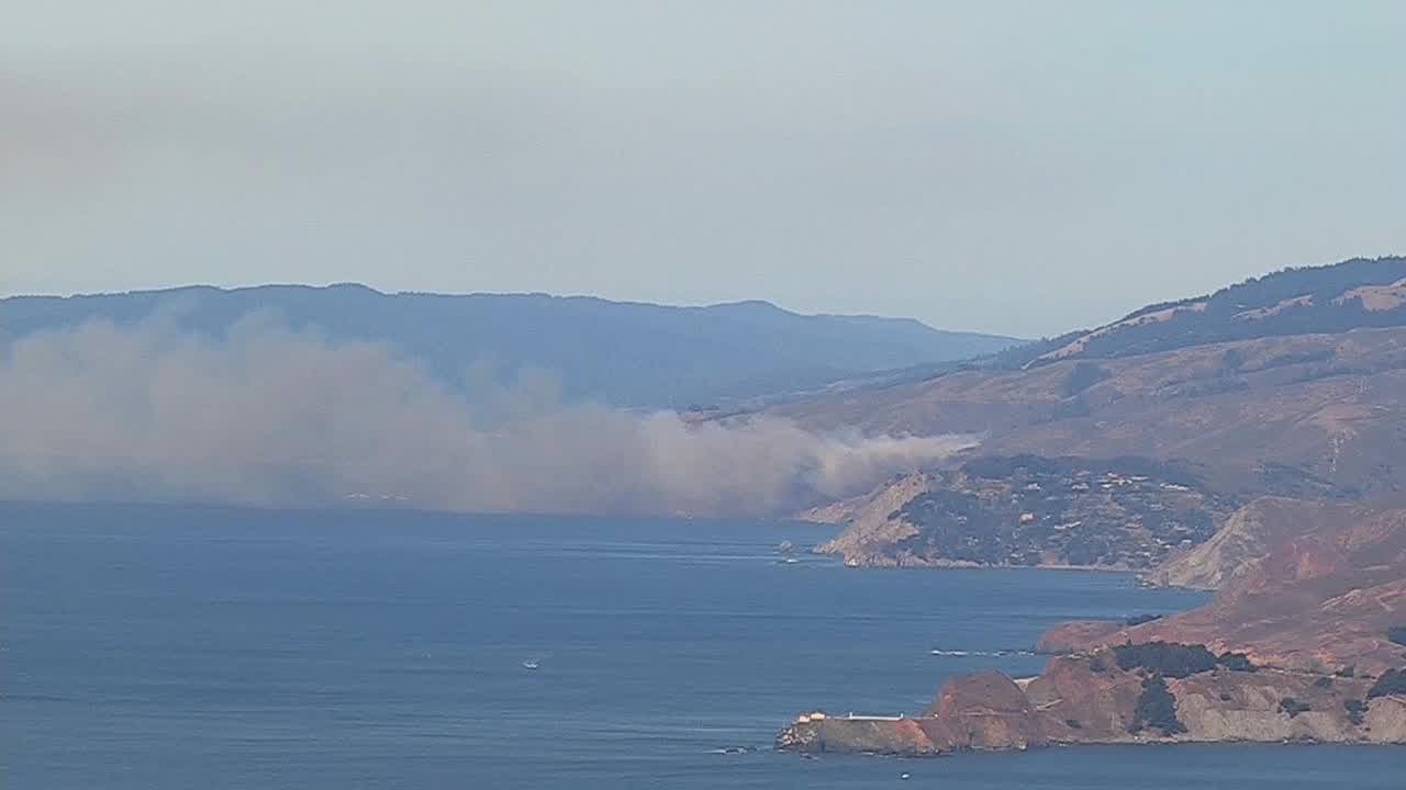 Vegetation fire breaks out in West Marin