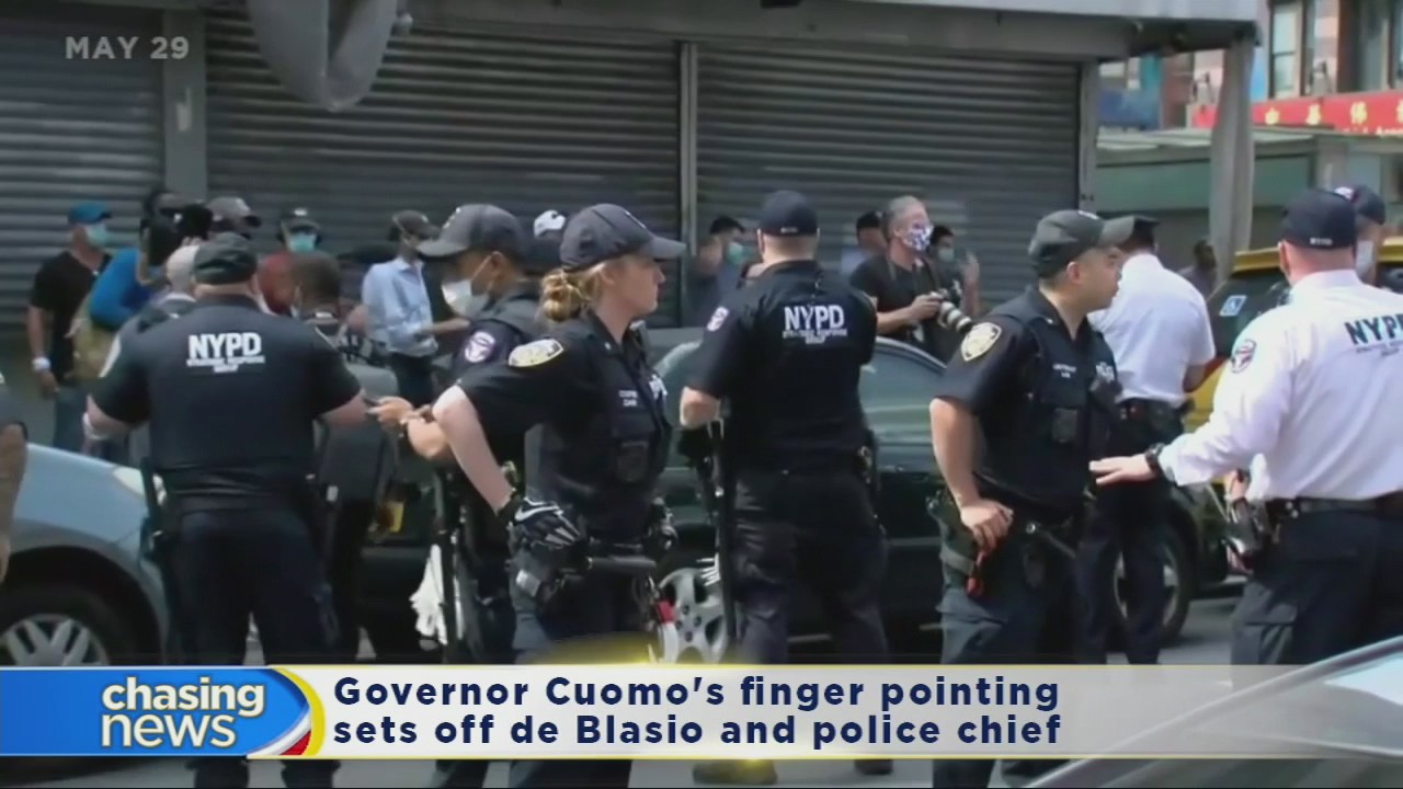 Governor Cuomo and Mayor de Blasio at odds over NYPD performance