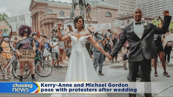 Their wedding went viral! We introduce you to the couple who got married during a major BLM protest