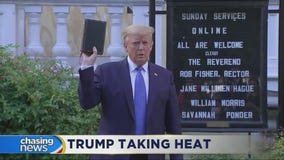 Democratic leaders and church officials criticize Trump's actions after address