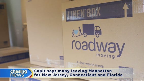 A big uptick in people fleeing NYC