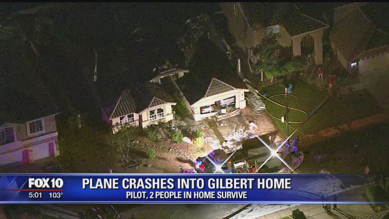 NTSB investigating plane crash in Gilbert home