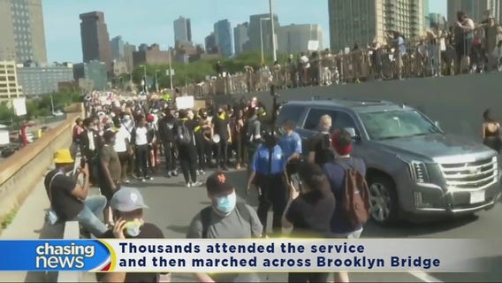 Young NYC couple shares thoughts about Floyd memorial