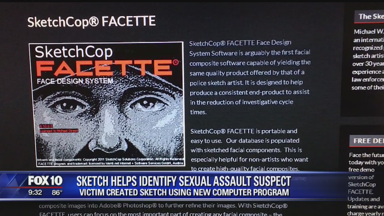 Victim created sketch using new computer program