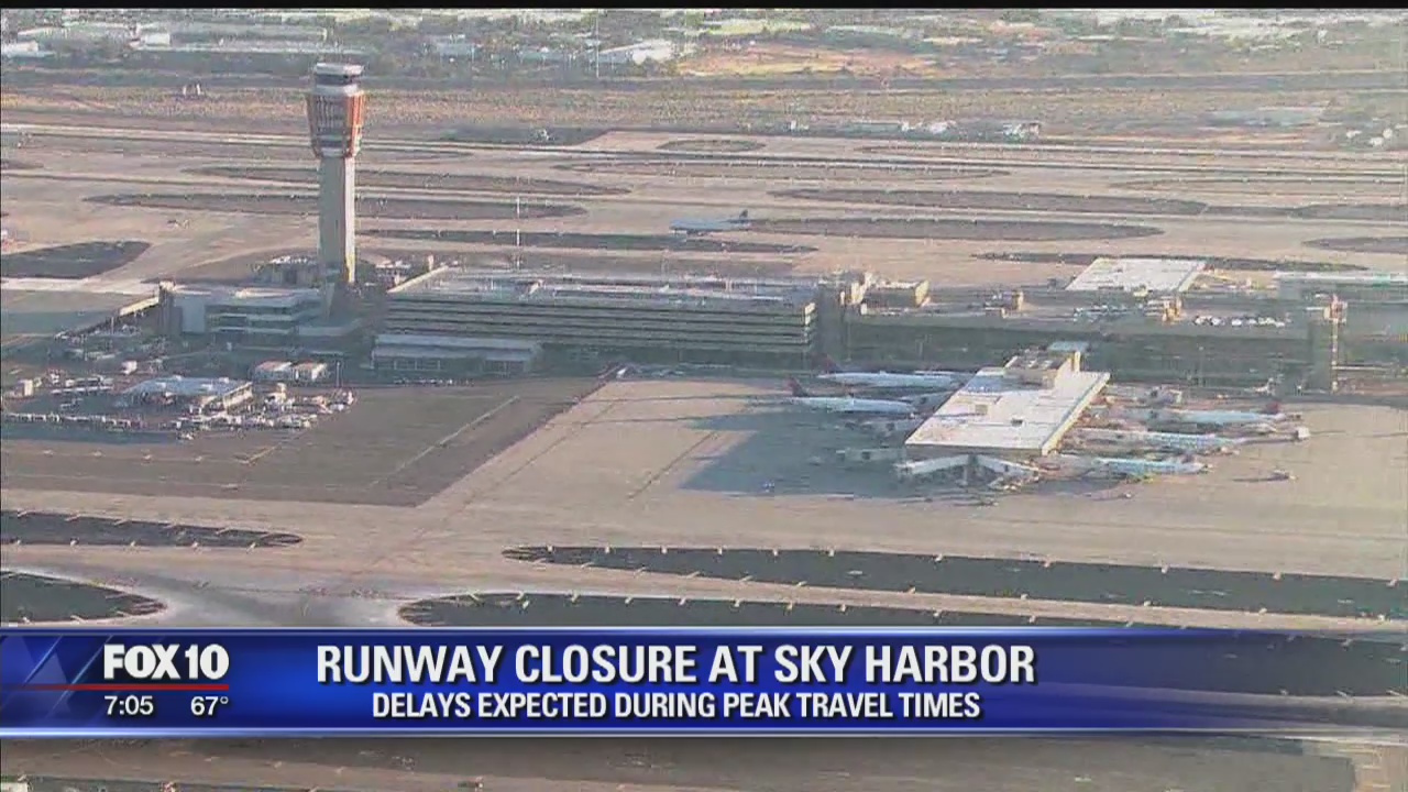 Runway closure at Phoenix Sky Harbor may mean flight delays | FOX 10 ...