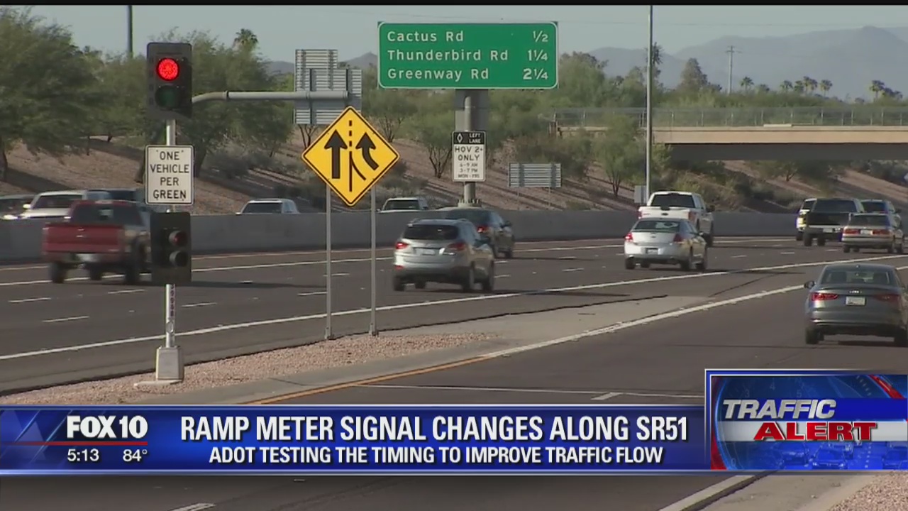 ADOT tests ramp meters on SR51