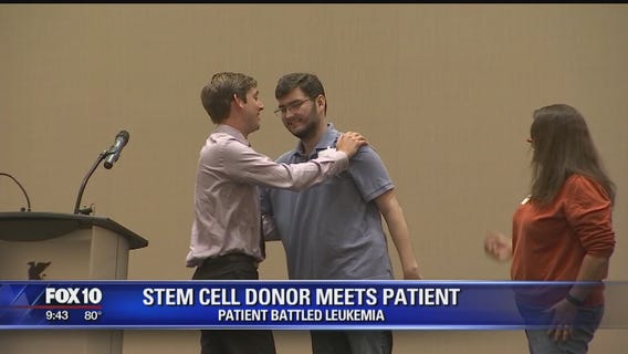 Stem cell donor meets patient