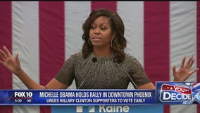 Michelle Obama holds rally in Phoenix