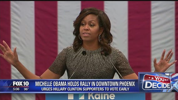 Michelle Obama holds rally in Phoenix