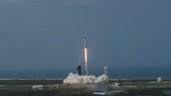 SpaceX capsule carrying NASA astronauts reaches orbit on its way to the International Space Station