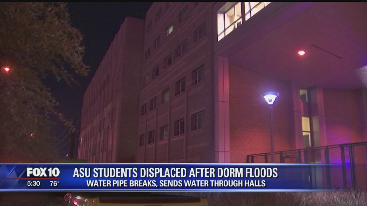 Flooding caused by broken water pipe displaces ASU freshmen