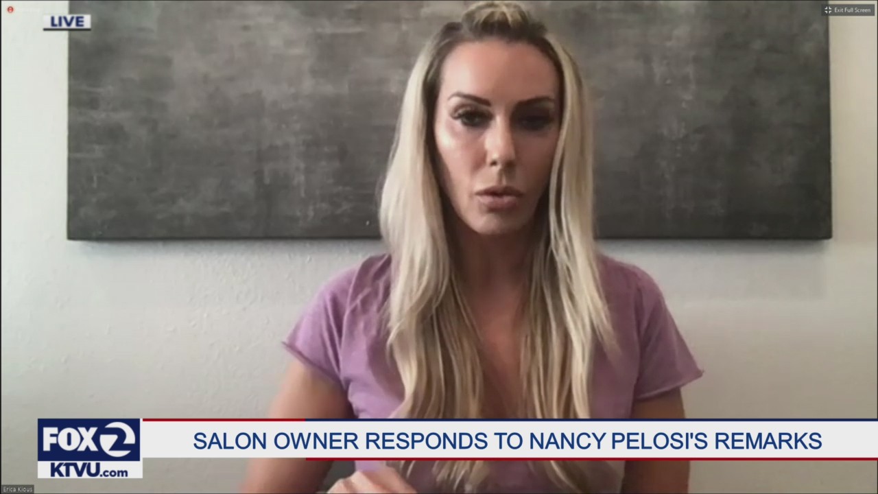 Salon owner responds to Nancy Pelosi's remarks