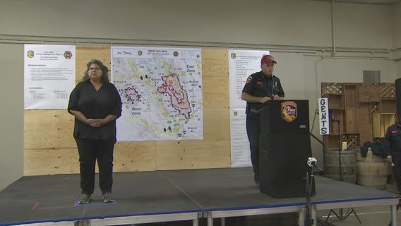 Officials provide an update on the LNU Lightning Complex Fires