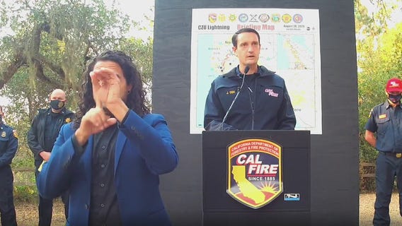 Sunday evening CZU Lighting Complex Fires press conference