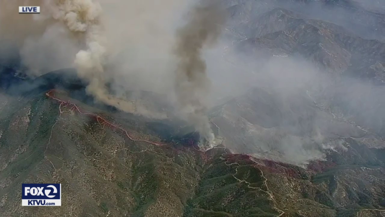 SkyFOX over Hughes Fire in Southern California