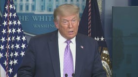 President Donald Trump holds a Thursday afternoon press conference