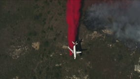 SkyFOX over fire near Point Reyes National Seashore