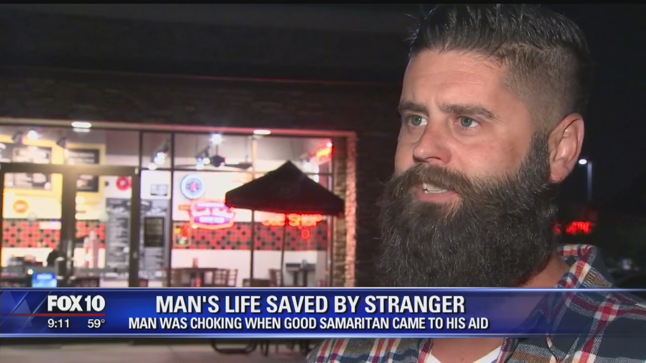Man's life saved by a stranger