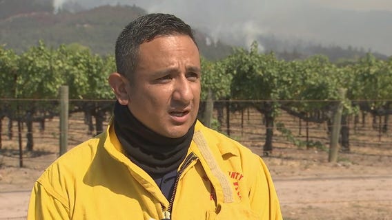 Napa County fire provides an update on the Glass Fire burning in Napa County