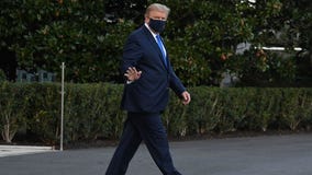 President Donald Trump heads to Walter Reed Medical Center