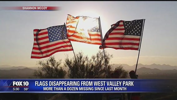 Who's removing USA flags from Thunderbird Park?