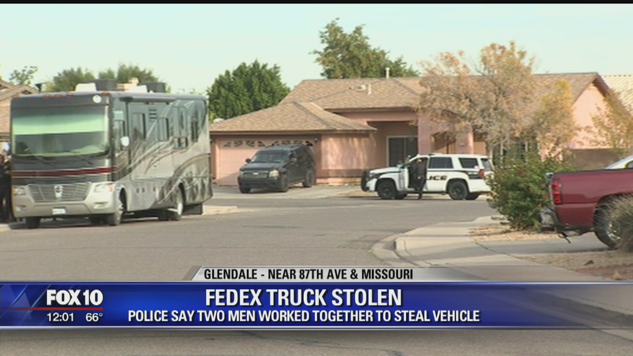 PD: 2 men worked together to steal FedEx vehicle