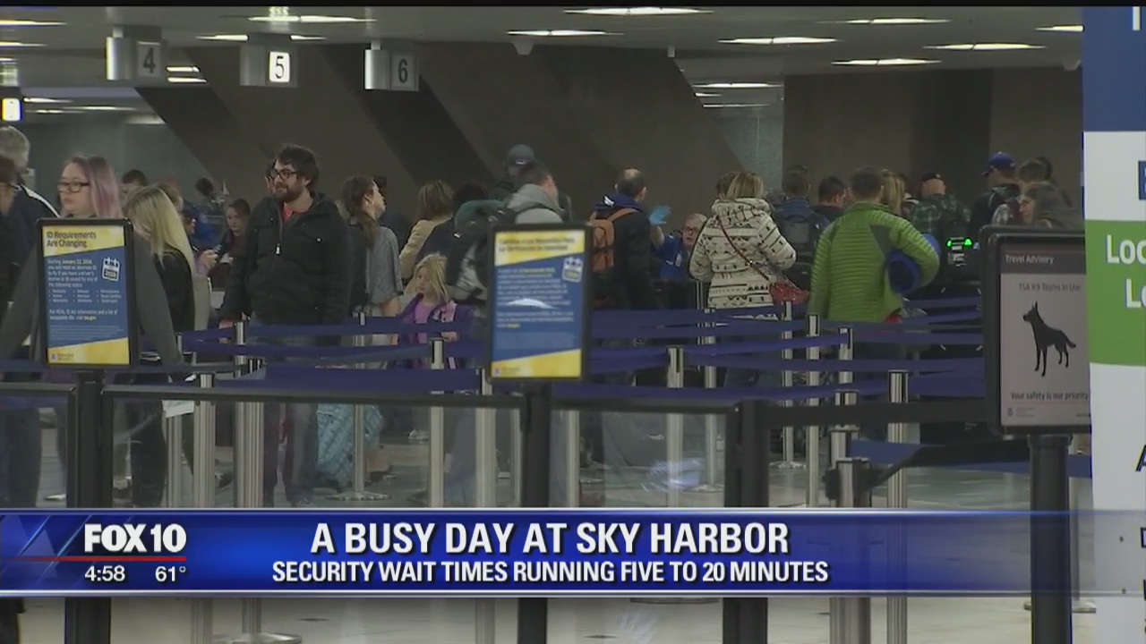 Busy day for Sky Harbor Airport