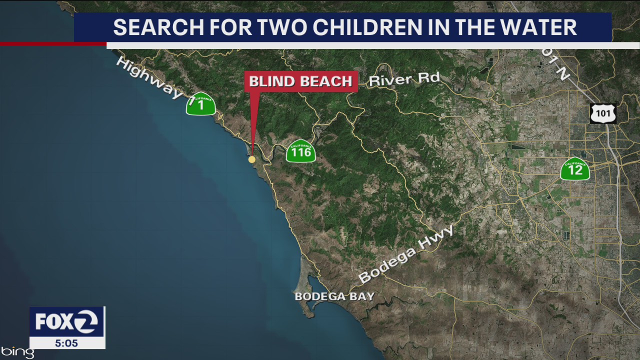 Search for two children in the water