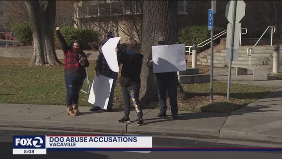 Protest outside Vacaville police over animal abuse