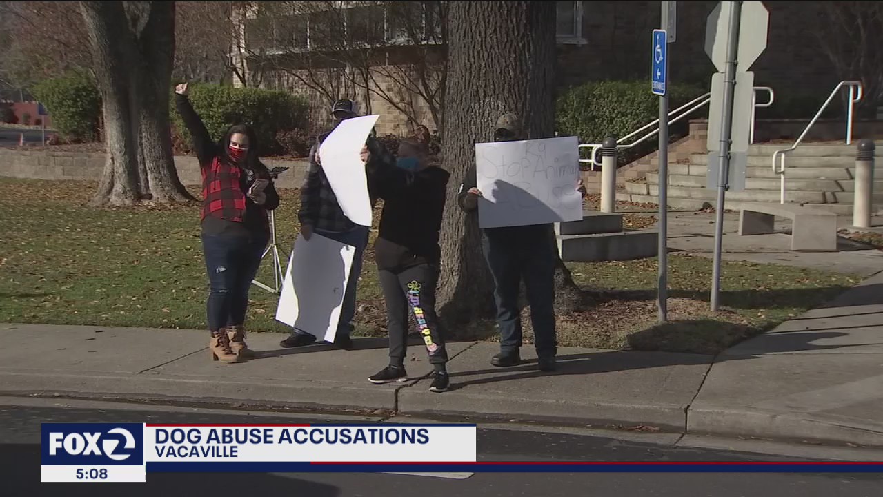 Protest outside Vacaville police over animal abuse