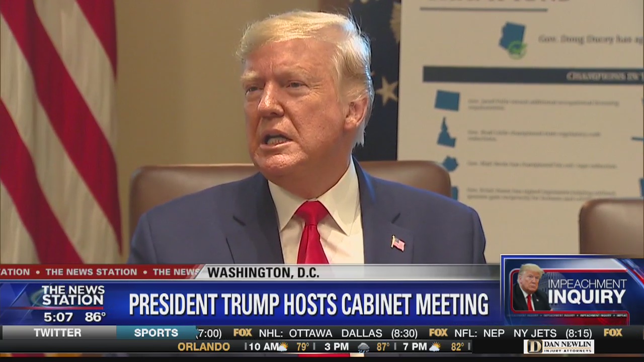 Trump unloads over Syria and impeachment