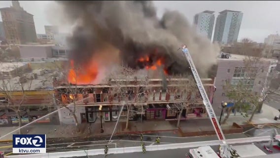 Crews continue to overhaul after large fire in downtown San Jose