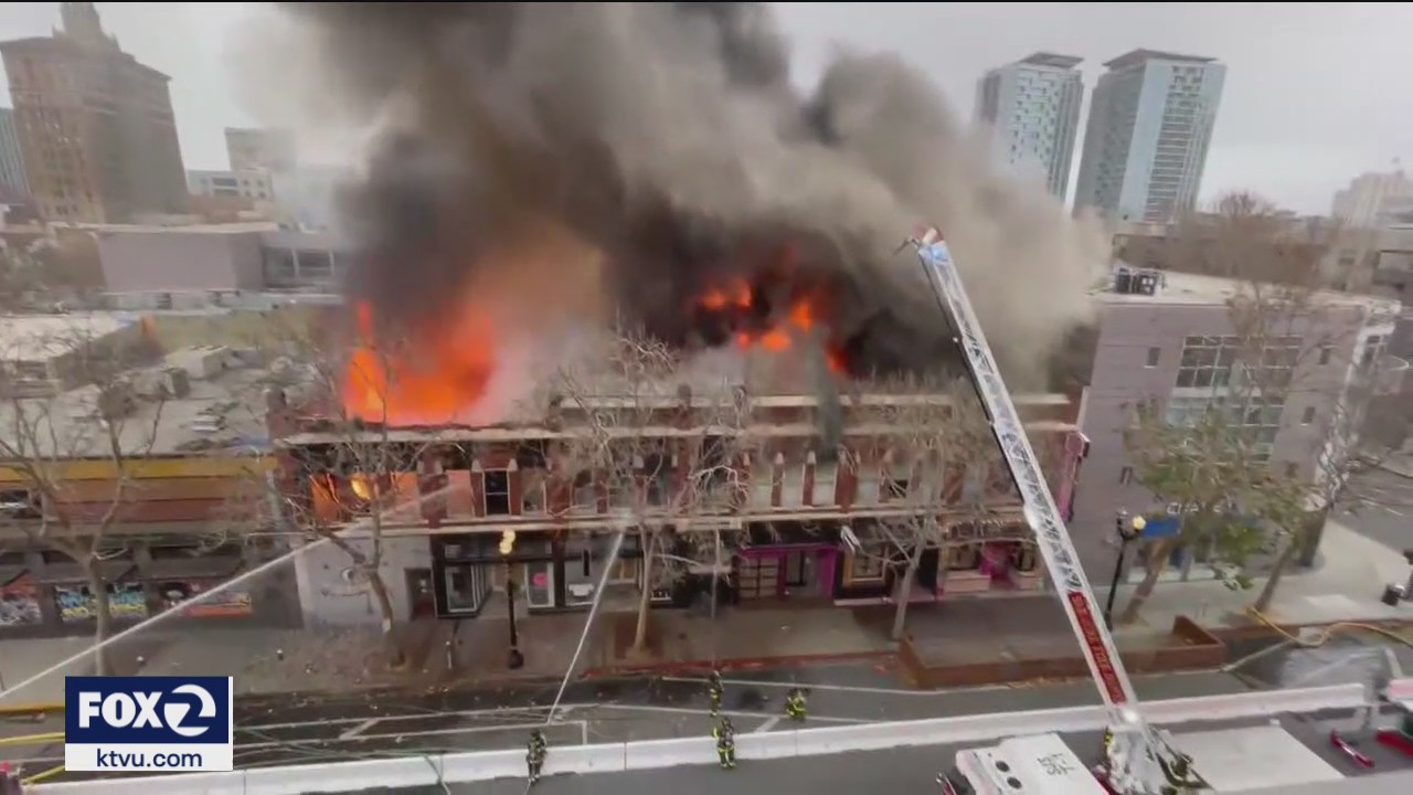 Crews continue to overhaul after large fire in downtown San Jose