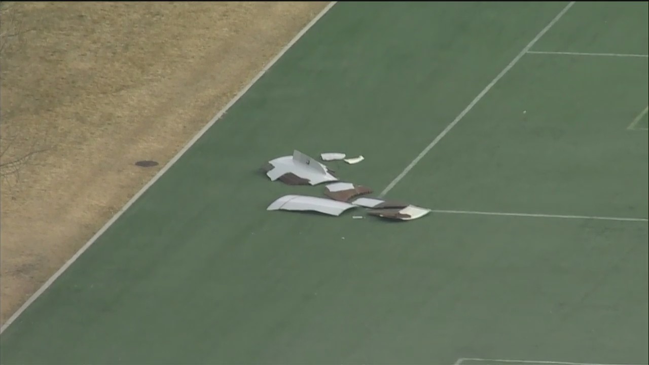 Aftermath of United Airlines Flight 328 - Boeing 777 engine explodes over Colorado neighborhood